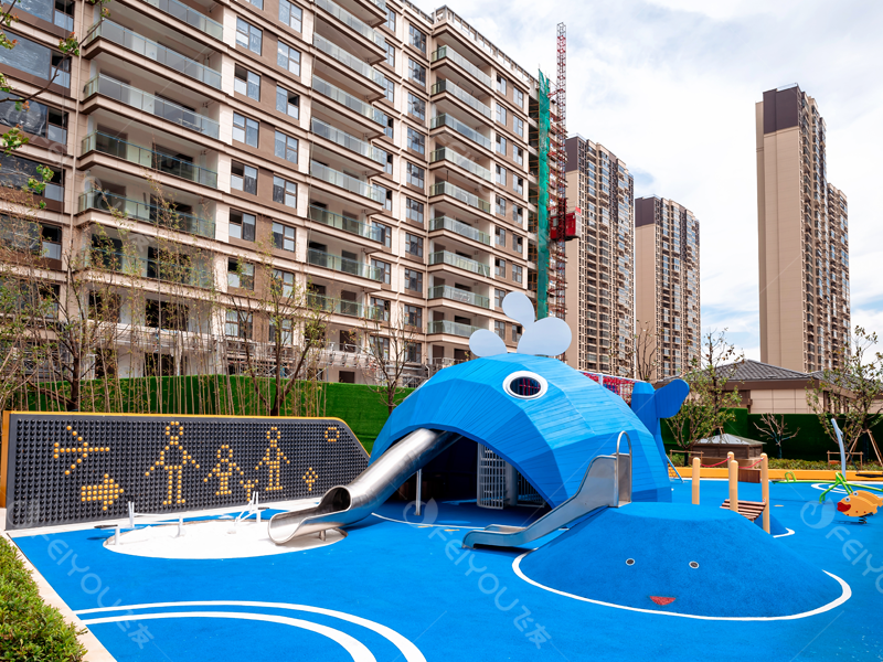 大鯨魚(yú)非標(biāo)定制不銹鋼滑梯